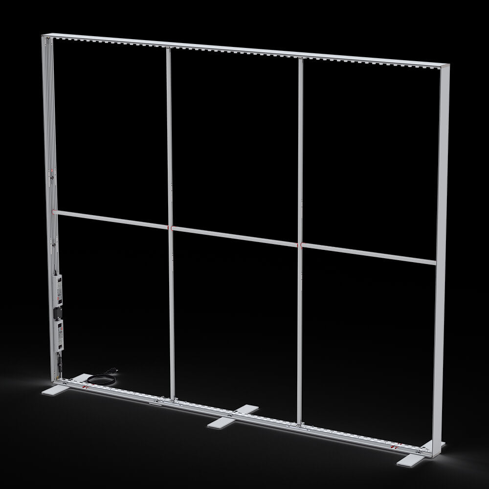 Mobile LED exhibition wall, modularly expandable 1.50 - 5 m