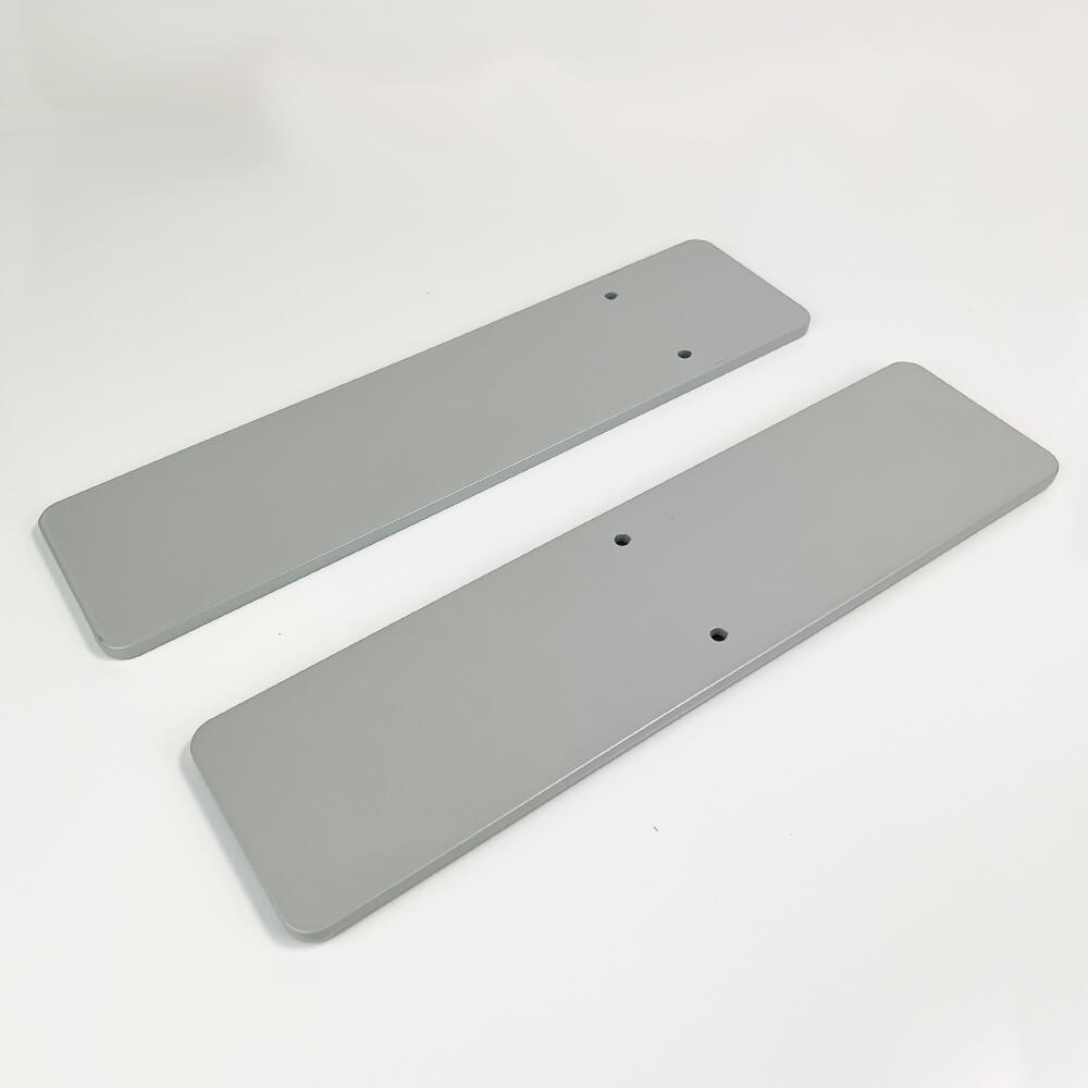 Base plates 400 x 100 x 8 mm set for free-standing textile stenter frames